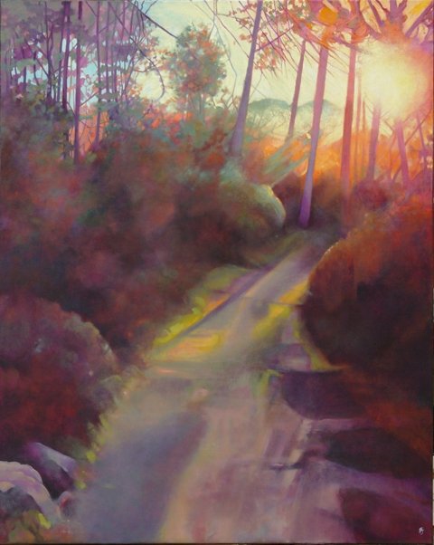 Evening Walk in our Woods  SOLD