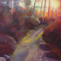 Evening Walk in our Woods  SOLD