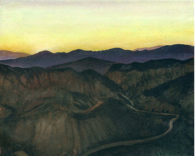 Sunset in  the Desert