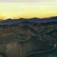 Sunset in  the Desert