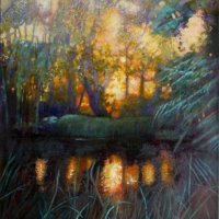 EVENING-POND..........SOLD