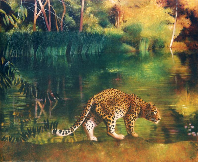 Leopard at the Pond